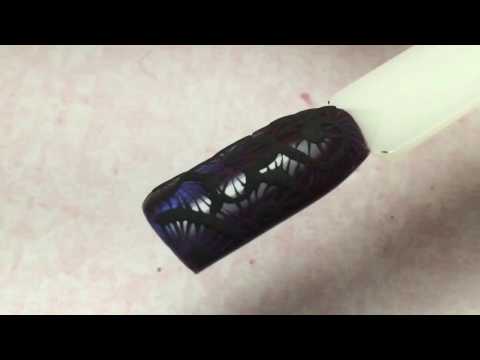 Surround lace on the nails without 3D gel