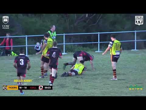 2018 IDRL 1st Grade Round 8 Highlights  - Helensburgh Tigers Vs Collegians