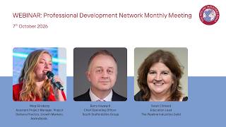 Professional Development Network Monthly Meeting webinar call:      7th October 