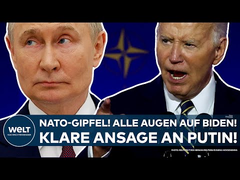 WASHINGTON: NATO-Gipfel! Alle Blicke auf US-Präsident Joe Biden! Klare Ansage an Wladimir Putin!