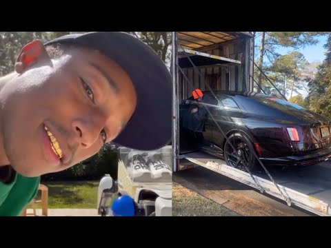 Pusha T Cant Stop Laughing After Pharrell Gifts Him A Rolls Royce Delivered For Christmas