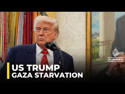 Trump blames Hamas for Gaza starvation, urges surrender