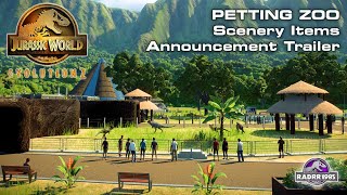 Jurassic World Evolution 2 Petting Zoo Scenery Items Announcement Trailer