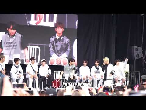 [KCON 2018 NY] 180623 Stray Kids (스트레이 키즈) - Felix Beatboxes while Hyunjin Dances!