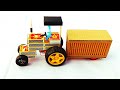 How To Make New Model Tractor With Container At Home Matchbox Tractor AKCreation P8x