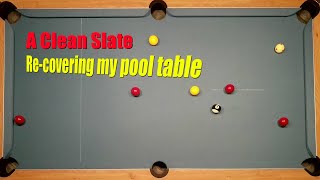 Changing the Cloth on your Pool Table