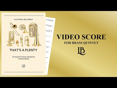 That's A Plenty (Lew Pollack, Ray Gilbert) - arranged by Lorenzo Bocci