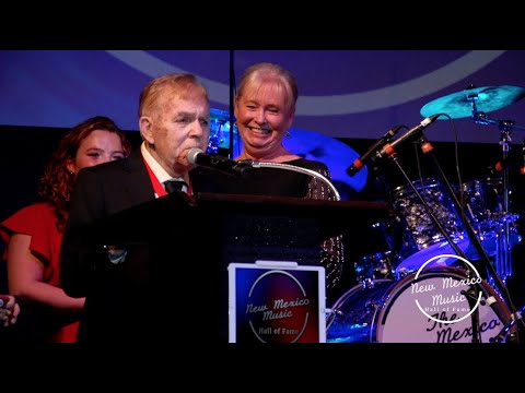 New Mexico Music Hall of Fame 2021 Award show. Dave Adams Section