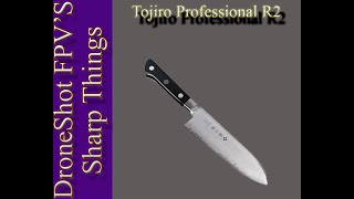 Tojiro Professional R2 Santoku 170mm - Naniwa Chocera 400, Morihei 1k, Shapton M15 2k
