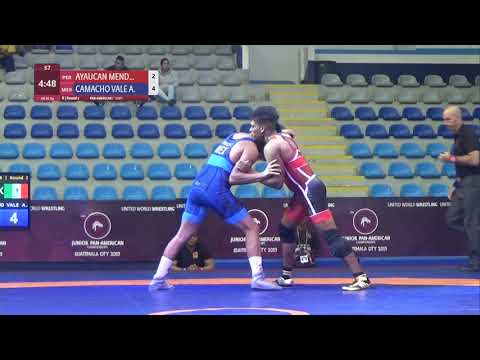 Round 2 GR - 82 kg: A. AYAUCAN MEND (PER) v. A. CAMACHO VALE (MEX)