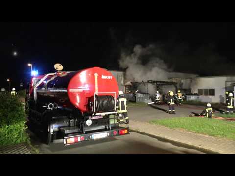 Wolkenstein/OT Hilmersdorf – Brand eines Lagerschuppens
