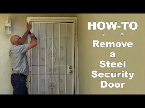 How-To:  Remove a Steel Security Door