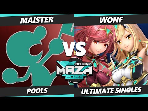 Delfino Maza 2023 - Maister (Game & Watch) Vs. Wonf (Pyra Mythra) Smash Ultimate - SSBU
