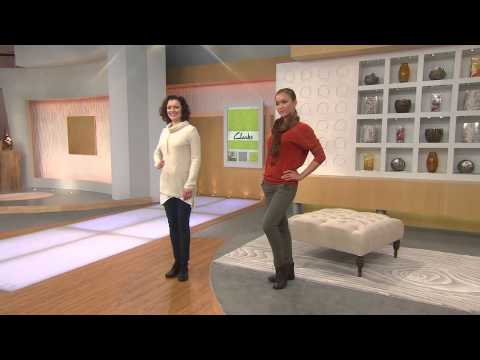 Clarks Bendables Leather & Suede Lace-Up Boots - Whistle Watch with Jayne Brown