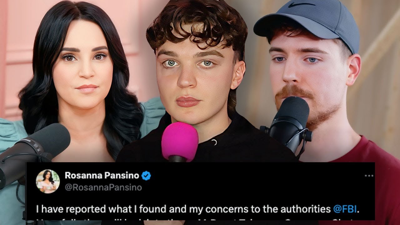 rosanna pansino reports mrbeast to the FBI