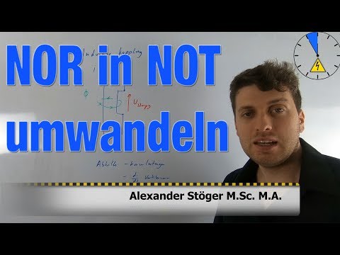 NOR in NOT umwandeln Digitaltechnik
