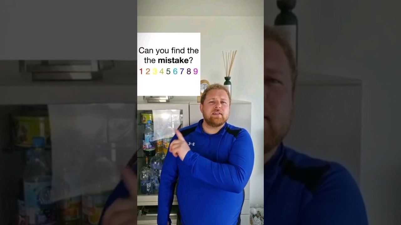 Can you find the mistake? #shorts #braintest #brainteasers