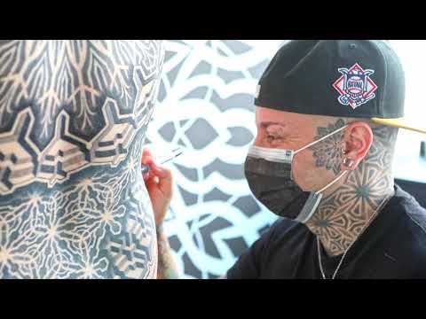 MAKING OF DOTWORK BACKPIECE by ALEX SANTUCCI