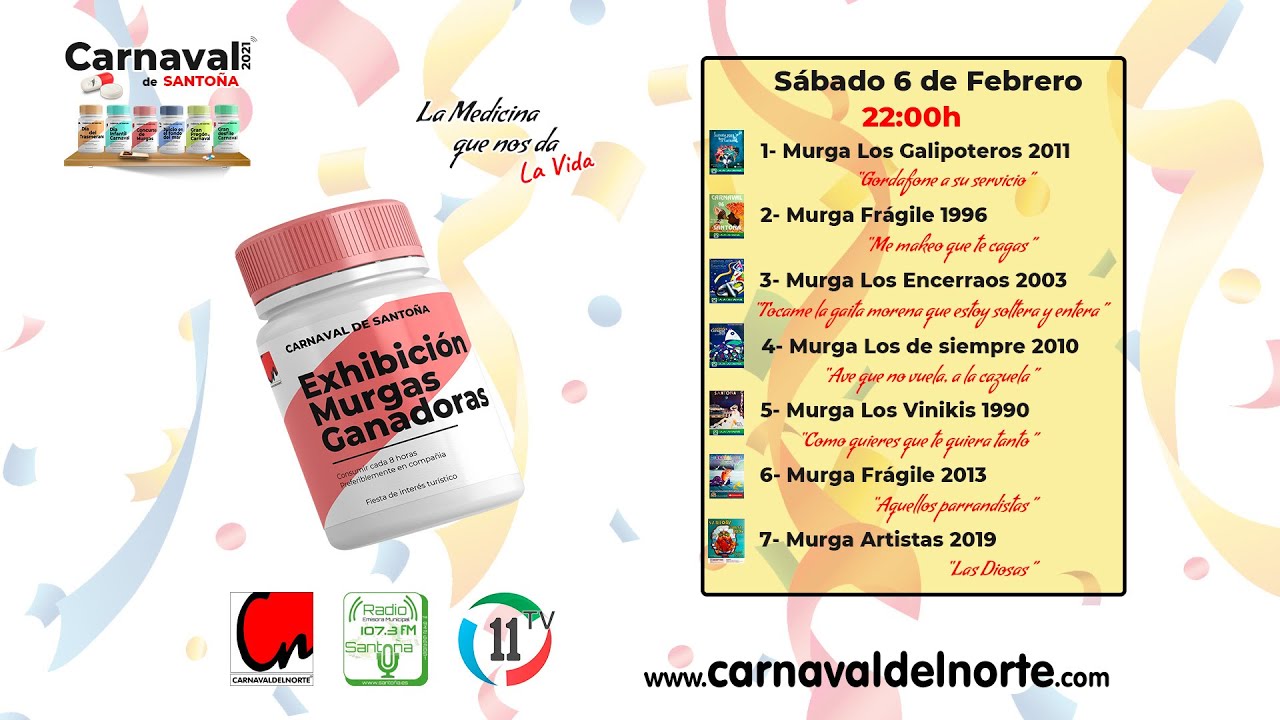 4ª SESION MURGAS GANADORAS DEL CARNAVAL DE SANTOÑA 1986-2020