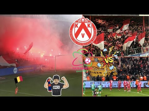 PYROS AND ULTRAS CLASH ⚔️ IN BELGIUM DERBY l KV Kortrijk – Zulte Waregem (5-0) I Jupiler Pro League