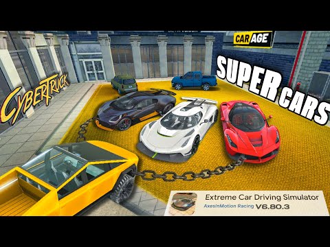 Extreme Car Driving Simulator || SUPERCARS⛽️ VS CYBERTRUCK🔋