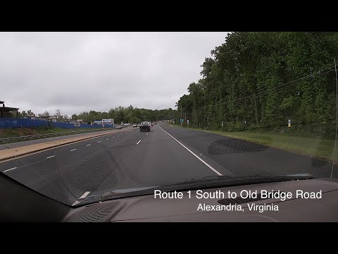 Directions from Route 1 South to Old Bridge Road - Alexandria, Virginia