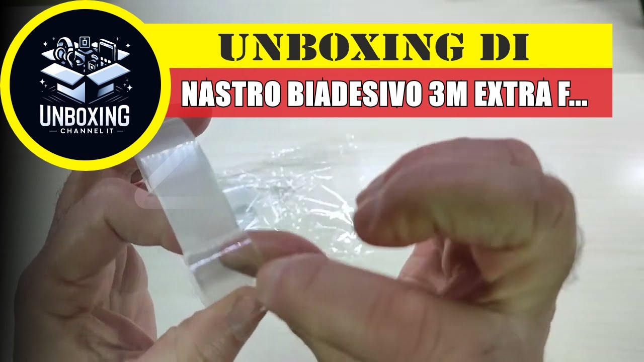 Nastro Biadesivo 3m Extra Forte, NastroTrasparente & Lavabile, Confezione da 2 Pezzi