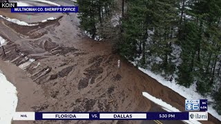 Landslides shut down I-84, Historic Columbia River Hwy