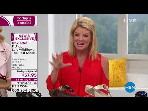 FitFlop Lulu Wildflower Toe Post Sandal