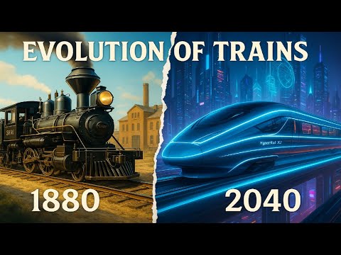 Evolution of Trains: From Wooden Rails to HyperRail X-1 (1700–2040) 🚂⚡