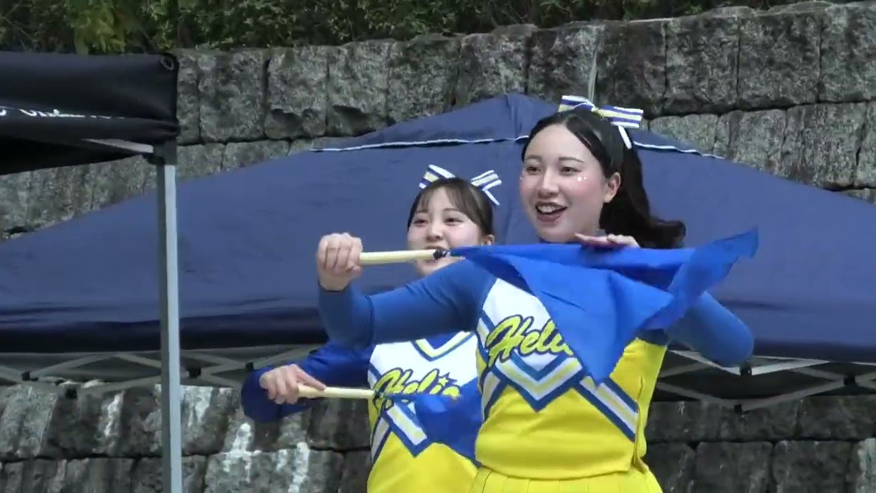 🟦🟨④【㊗️新歓】新応援歌「紫紺を胸に～K.U.emblem～」【関西大学応援団】  2026年度 演舞演奏　図書館前4月2日