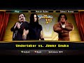 WWE Legends Of WrestleMania The Undertaker Vs Jimmy Snuka
