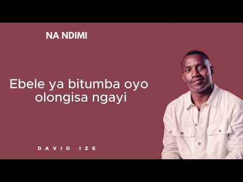 Na ndimi - David Ize (lyrics/paroles)