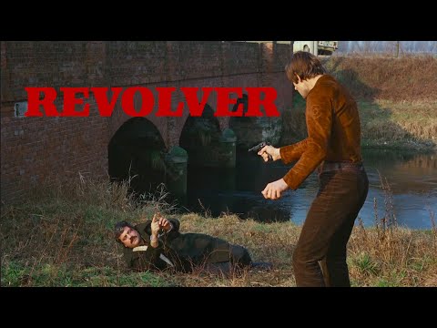 Thumbnail of the video: REVOLVER "Don't tell me this is the first time you have ever killed any body" Clip