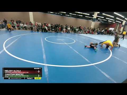 53-54 Lbs Round 1 - Melody Alcala, Malicious Grounds Wrestling Club Vs Christian Benitez, Gracie B