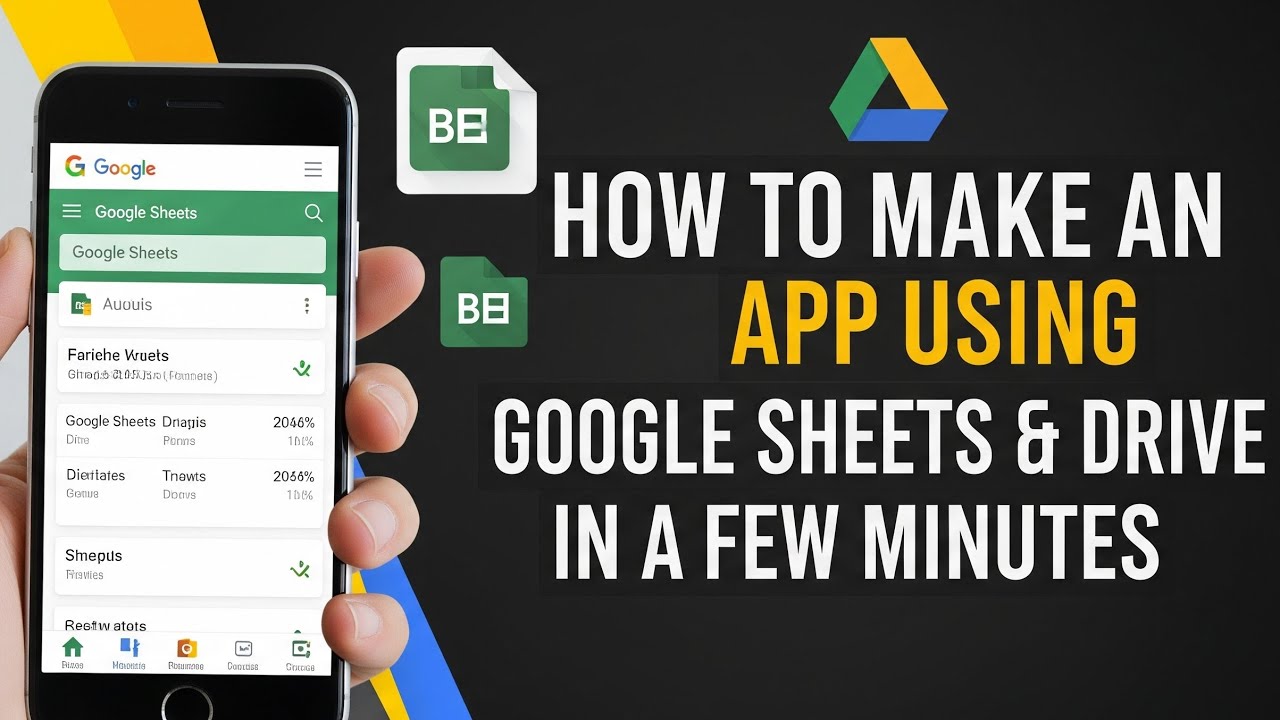 💻 Build a App Using Google Drive & Sheets (No Code!)