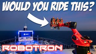 GET YOUR THRILLS ON THE ROBOTRON!  MSC SEASCAPE'S NEW HIGH TECH RIDE