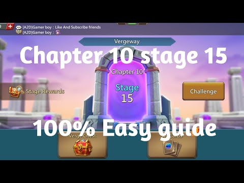 Lords mobile Vergeway chapter 10 stage 15|Chapter 10 stage 15 easiest guide