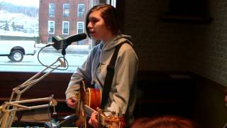 Noelle being interviewed on WINY radio!