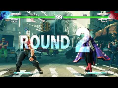 RANK BATTLE: Street Fighter V: Shinwar (Nash) vs MechaFrog (Fang)