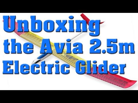 Unboxing the TopModel Avia 2.5m F5J Sailplane & Whats in that box?