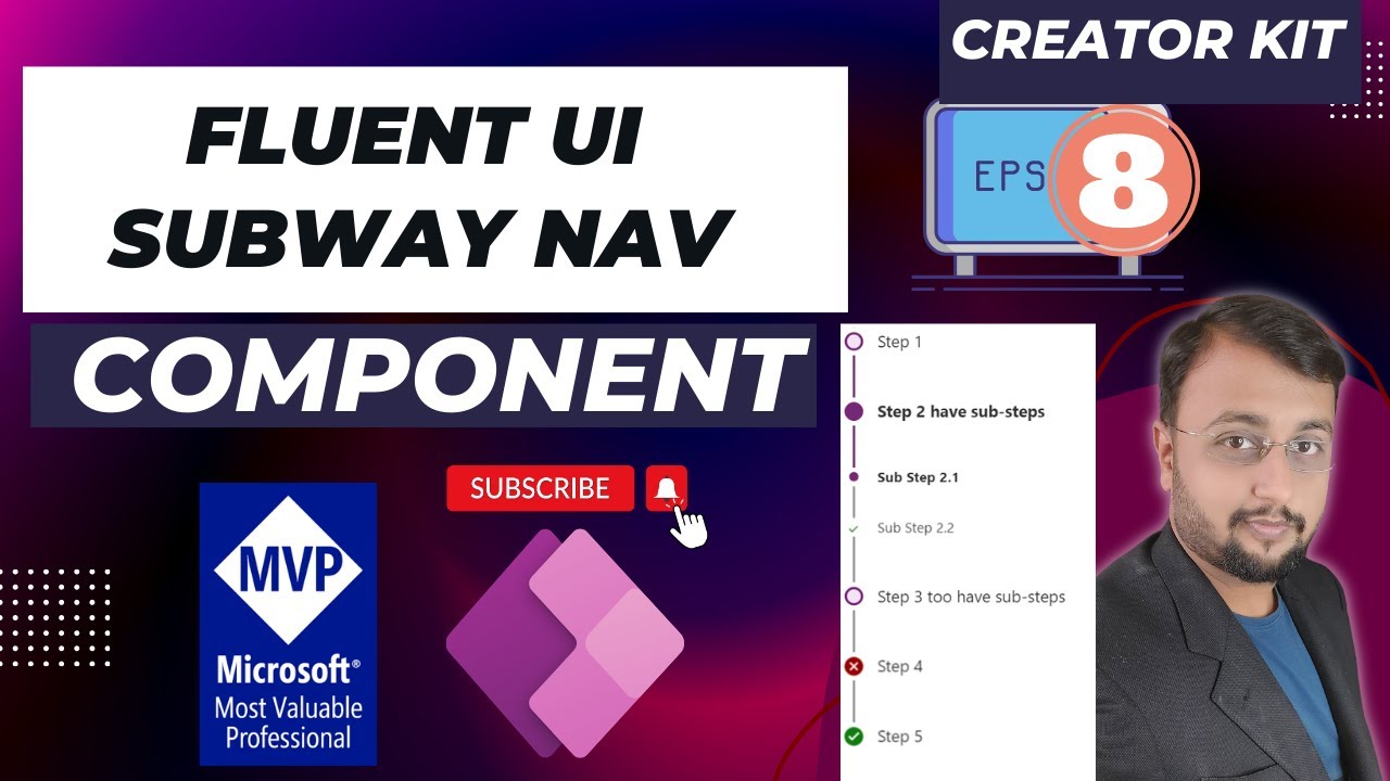 Creator Kit - Subway Nav Component | Progress Indicator in Power Apps