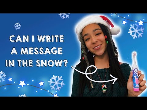 Ruby Rails & the Spinbrush Brand Create a Snowy Holiday Message with a Spinbrush Toothbrush! ❄️