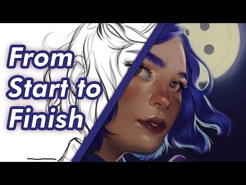 MY COMPLETE DIGITAL PAINTING PROCESS