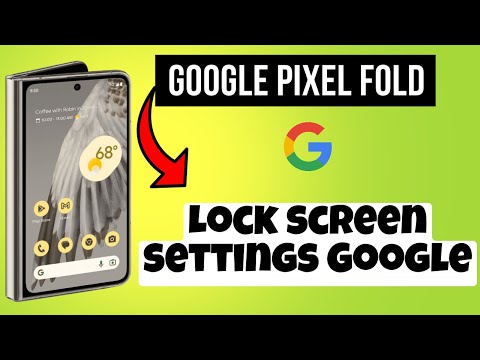 Lock screen settings Google Pixel Fold || How to set lock screen issues || Lockscreen settings