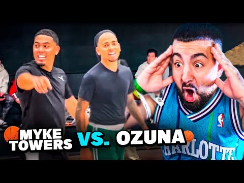 PAPI GAVI REACCIONA A OZUNA VS MYKE TOWERS JUGANDO A BALONCESTO
