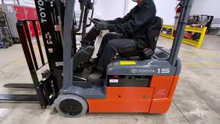 Toyota Forklift 3 Wheel Electric Walkaround Video