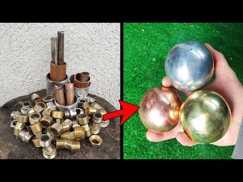 Pipe melt down -Trash to treasure . Casting balls
