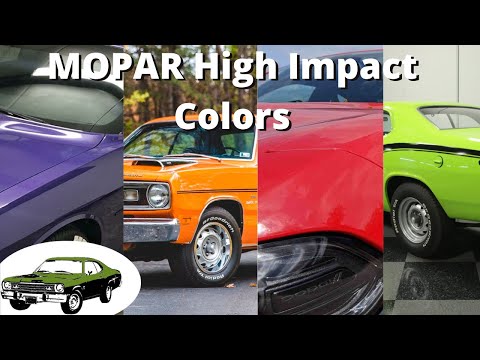 MOPAR High Impact Colors, a brief history, the new lineup, and how to get the color of your choice.