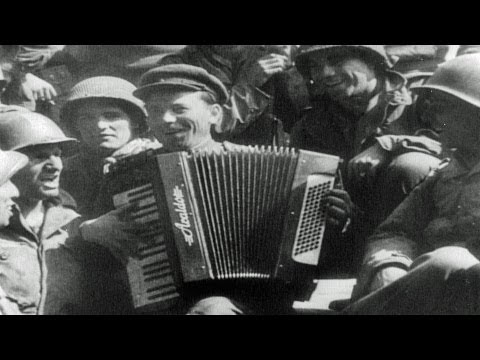 HD Stock Footage WWII Lest We Forget R9 - Elbe River, Nuremberg Swastika Exploded